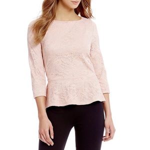 Ivanka trump peplum lace top size XS